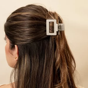Hair Clip Basic Gris