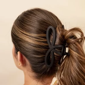 Hair Clip Crossed Tierra Negro