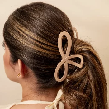 Hair Clip Crossed Tierra Nude
