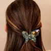 Hair Clip Medium Butterfly Azul