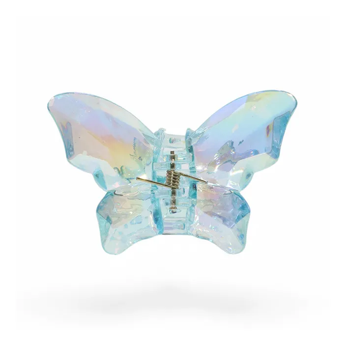 Hair Clip Medium Butterfly Azul - Imagen 2