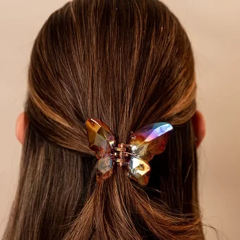 Hair Clip Medium Butterfly Rosa