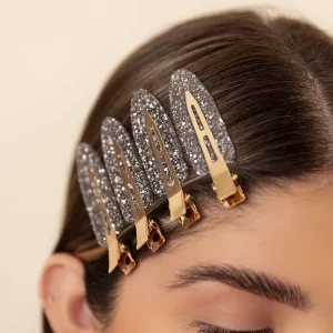 Hair Pins Gray Shine