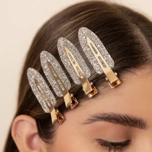 Hair Pins Silver Shine