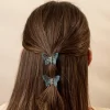 Duo Ganchos de Mini Mariposas Azul