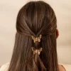 Duo Ganchos de Mini Mariposas Caramelo