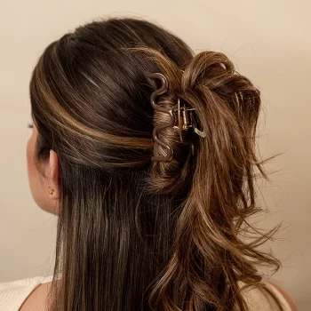 Hair Clip Curves Chocolate