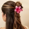 Hair Clip Flor Hawaiana Fucsia