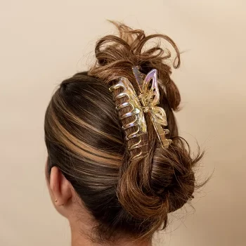 Hair Clip Large Butterfly Amarillo