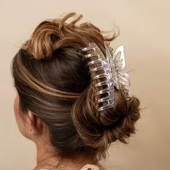 Hair Clip Large Butterfly Transparente