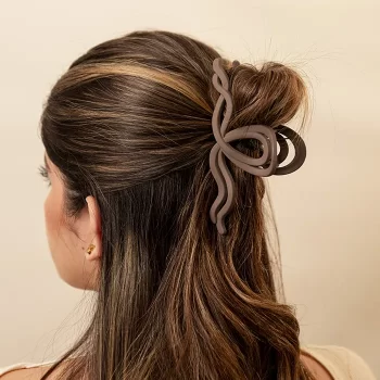Hair Clip Octopus Chocolate