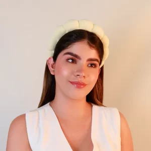 Diadema Nube Amarillo Mantequilla