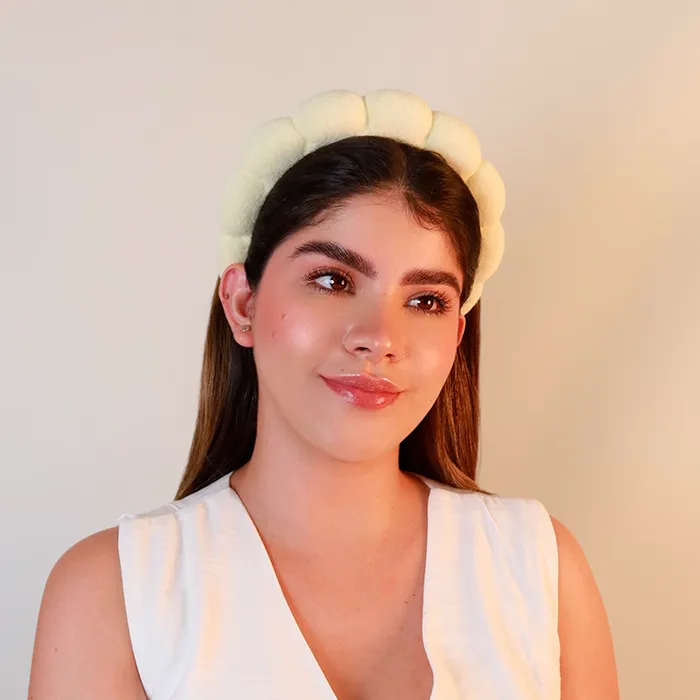 Diadema Nube Amarillo Mantequilla