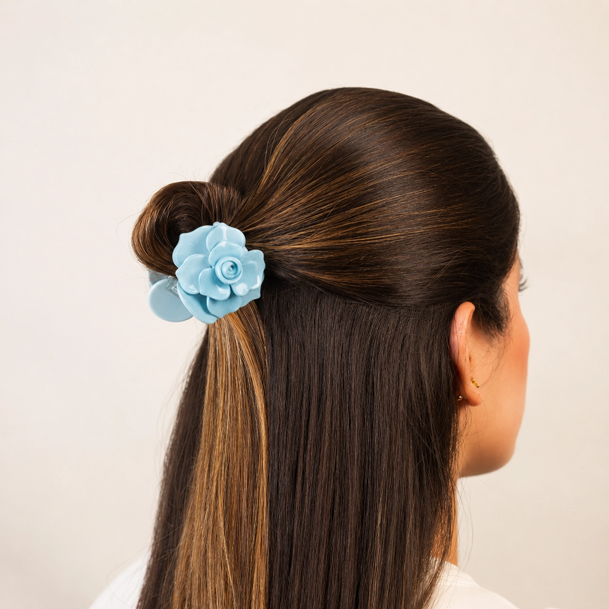 Hair Clip Sky Camelia - Imagen 3