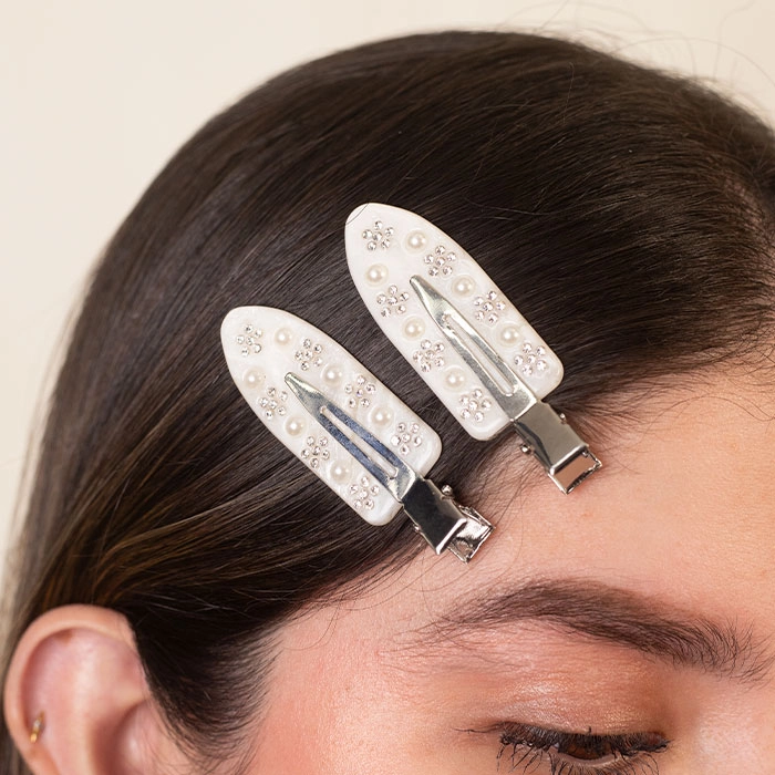 Hair Pins Pearl Glow