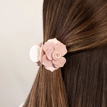 Hair Clip Blush Camelia