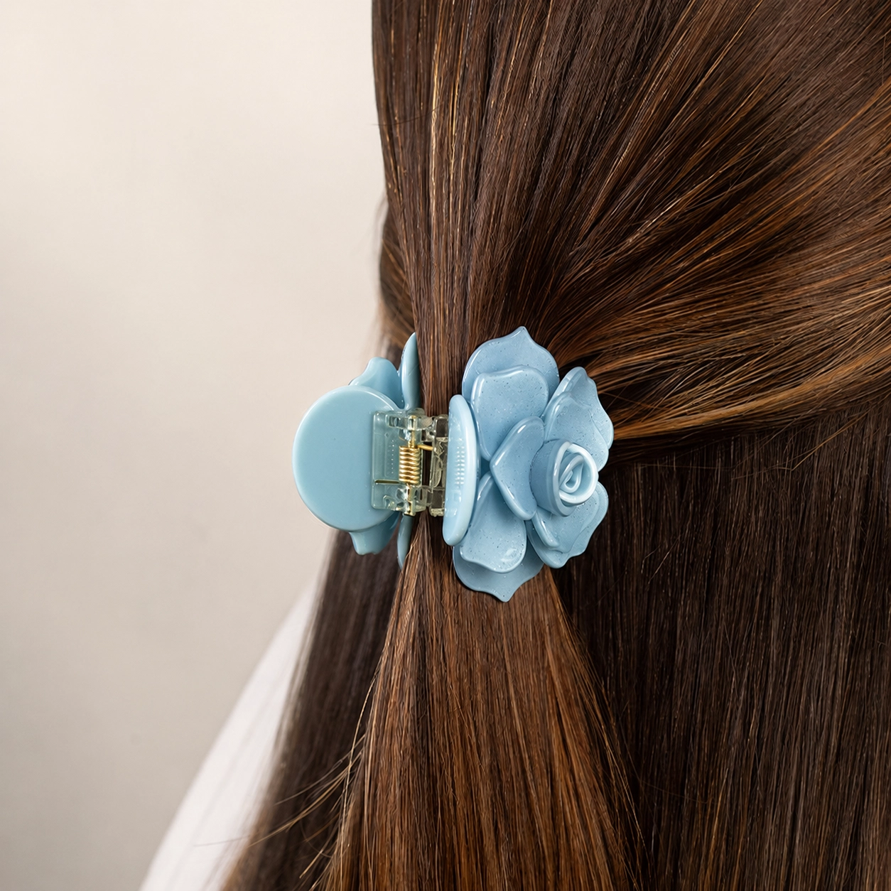 Hair Clip Sky Camelia - Imagen 4