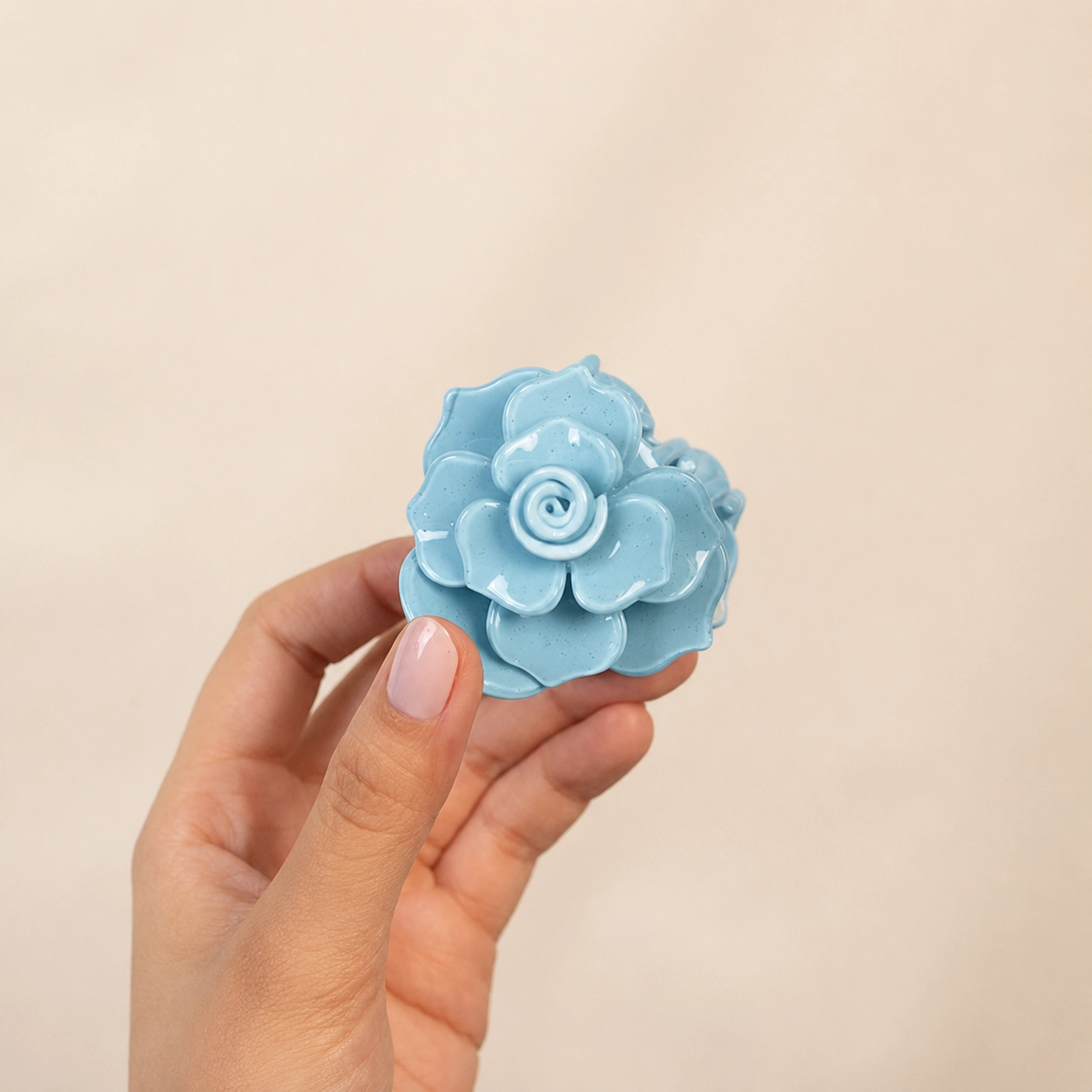 Hair Clip Sky Camelia - Imagen 2